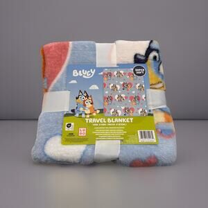 🔥Bluey & Bingo Valentine Plush Travel Throw Blanket Super Soft 40”X 50” BNWT🔥